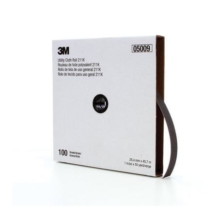 3M 3M Utility Cloth Roll 211K, 1-1/2 in x 50 yd 100 J-weight 7000118333